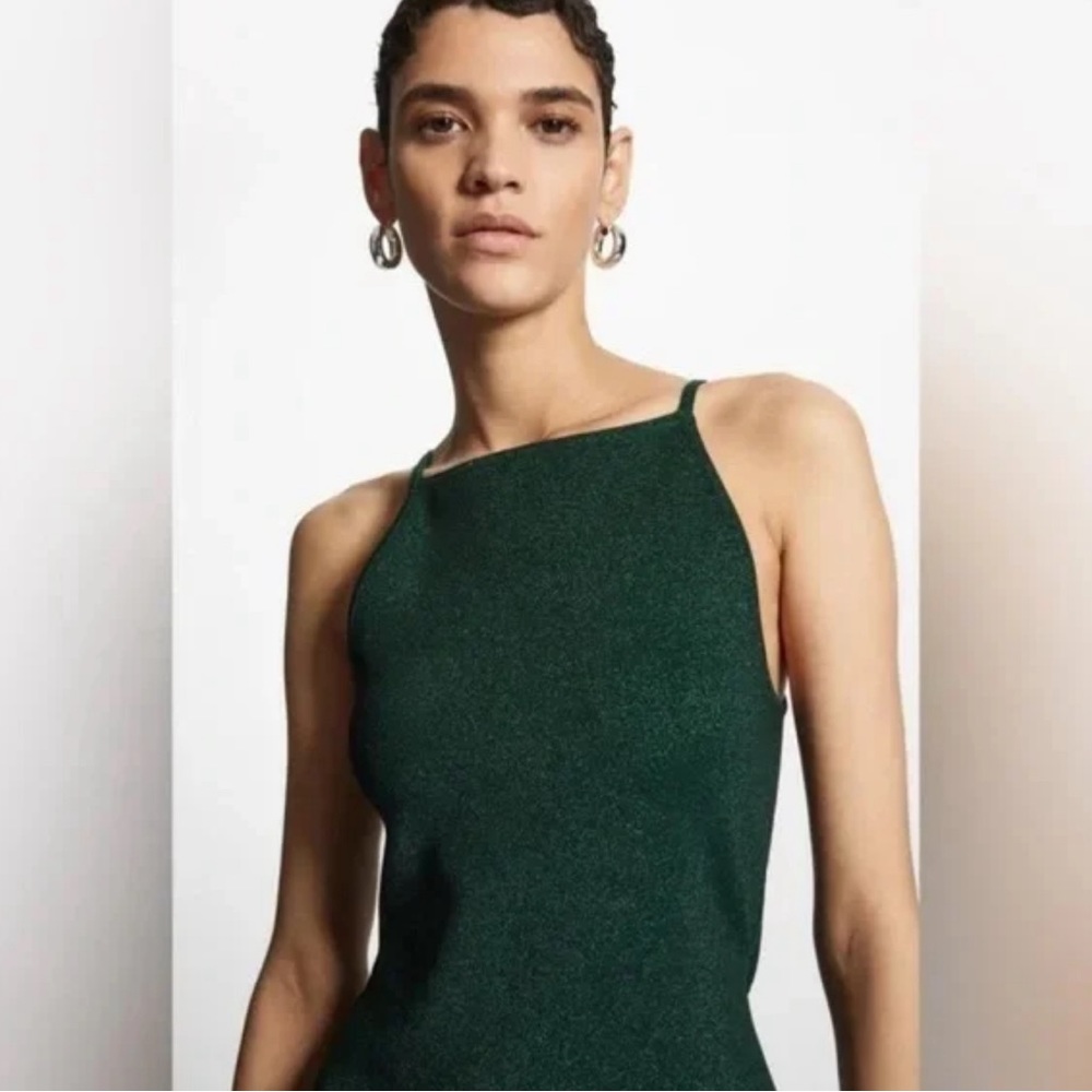 COS Green Mini Dress - Picture 2 of 4
